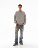 Euro Stars Crewneck Grey Melange