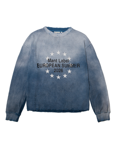 Sunfaded Waffle LS Blue Indigo
